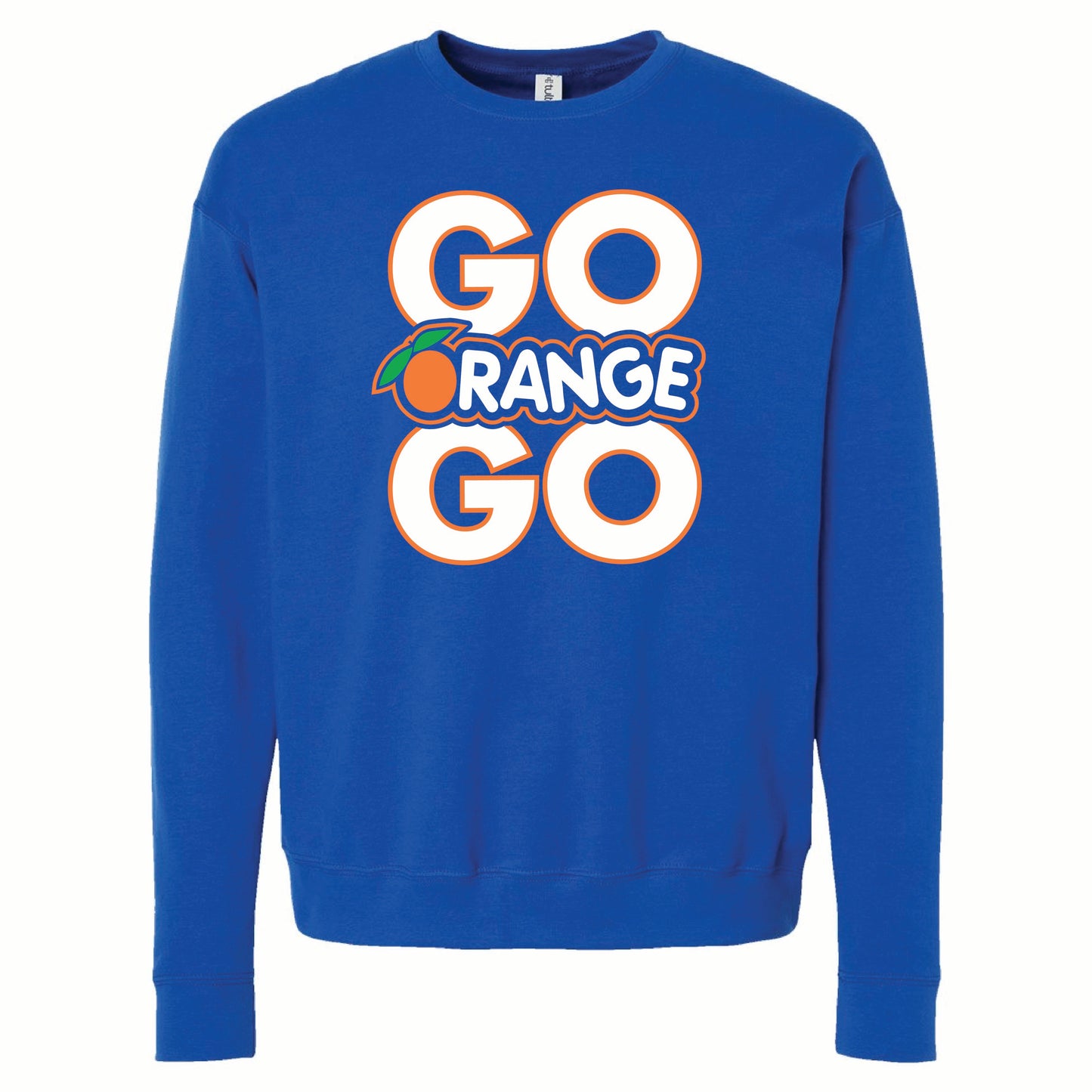 GO ORANGE GO Crew Neck Sweatshirt (NON Rhinestones)