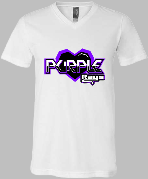 V-Neck T-shirt (Purple)