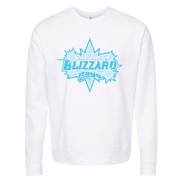 Blizzard Rays White Crew Neck Sweatshirt