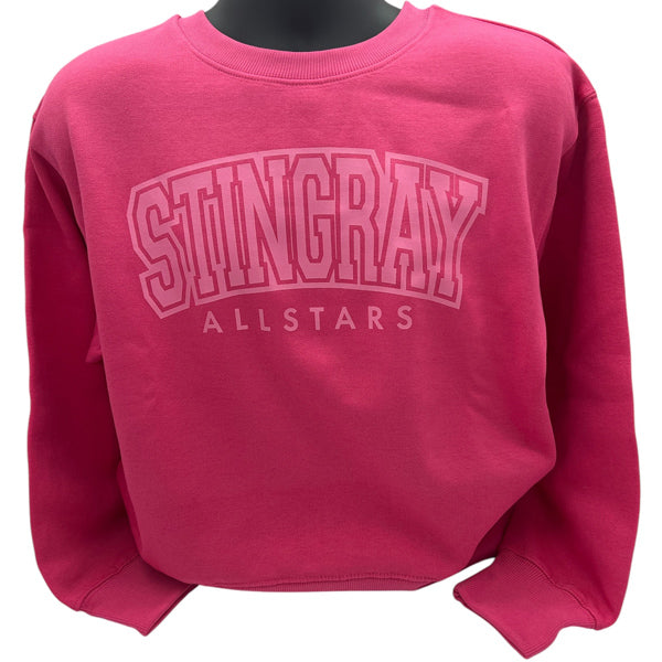 Stingrays Hot Pink Crew Neck Sweatshirt