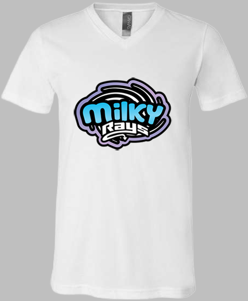 V-Neck T-shirt (Milky Rays)