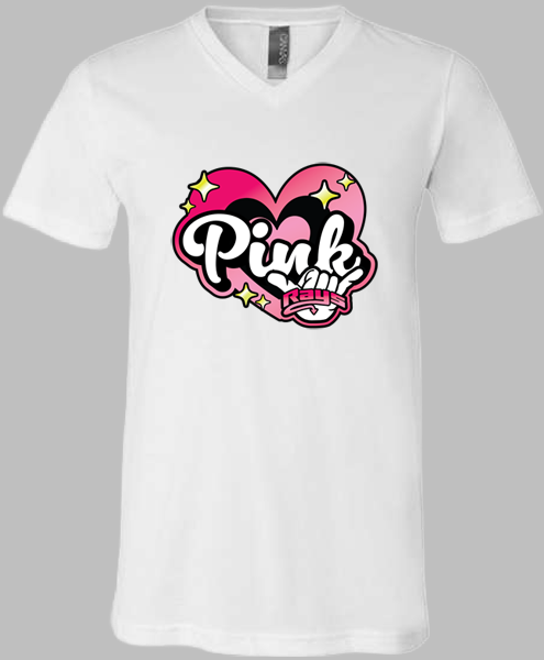 V-Neck T-shirt (Pink)