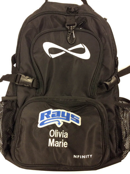 Black Backpack w/Rays Logo