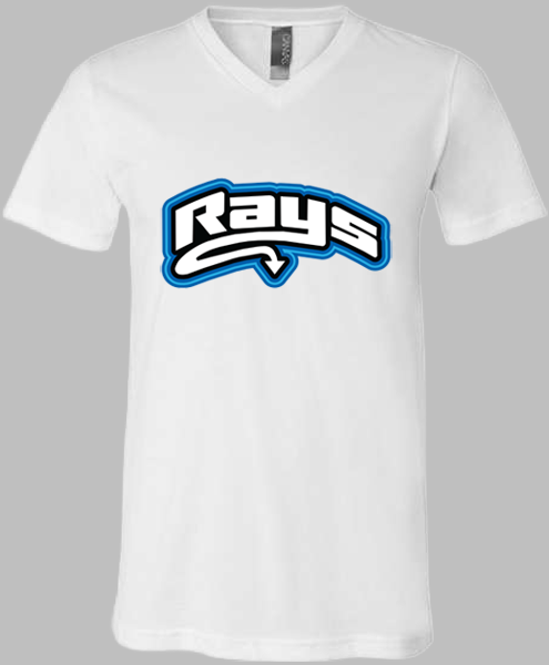 V-Neck T-shirt (Rays Brand Arched)