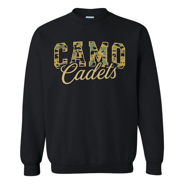 Camo Parent Crew Neck Sweatshirt - Standard/Rhinestones