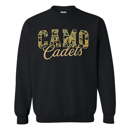Camo Parent Crew Neck Sweatshirt - Standard/Rhinestones