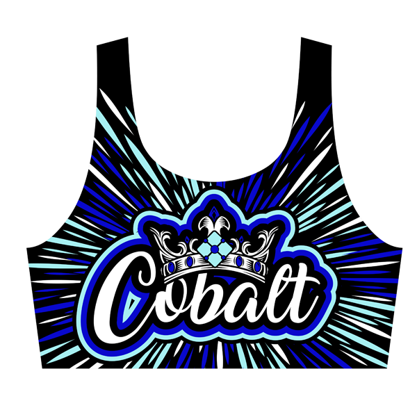 Cobalt Worlds Rhinestone Burst Sports Bra