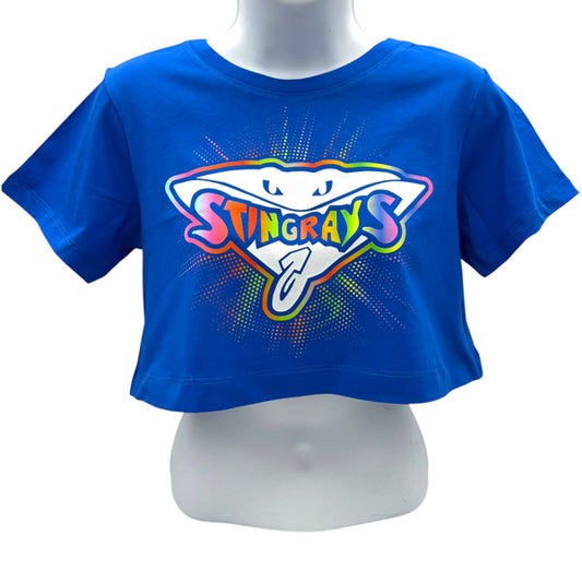 Stingrays Blue Crop Tee