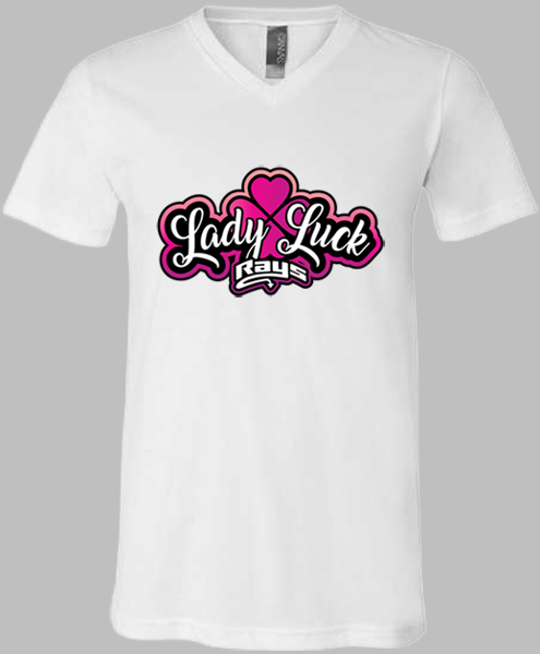 V-Neck T-shirt (Lady Luck)