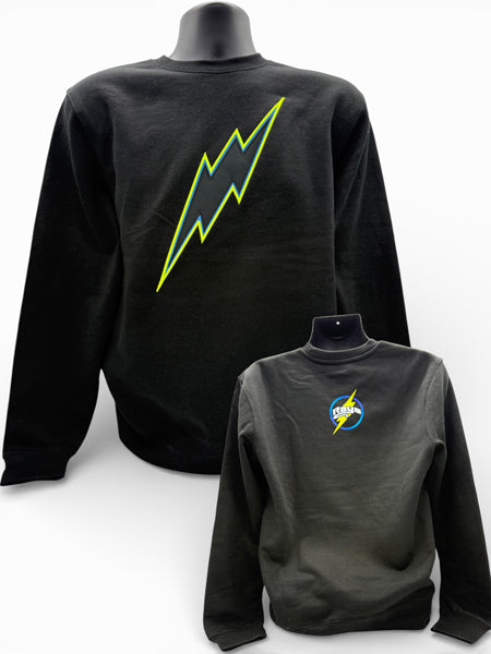 Rays Bolt Twill Applique Crew Neck