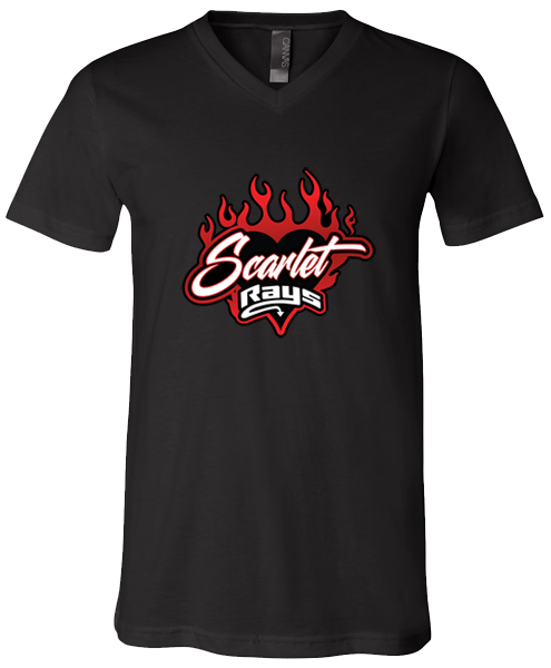V-Neck T-shirt (Scarlet)
