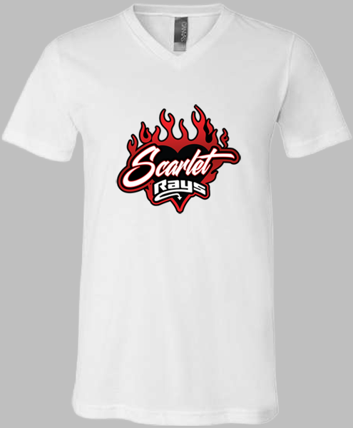V-Neck T-shirt (Scarlet)
