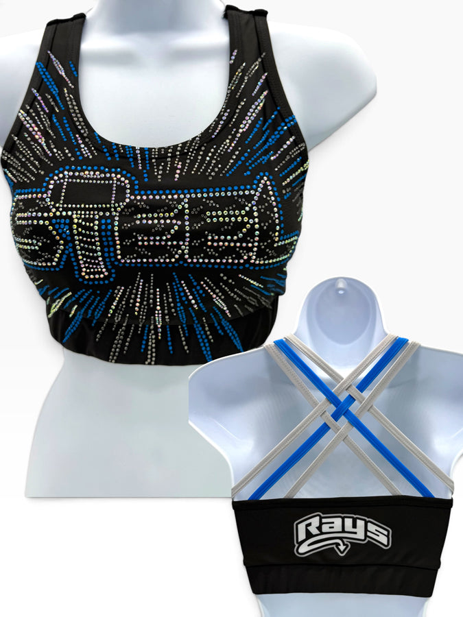 Rays Steel Burst Sports Bra