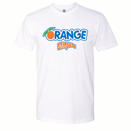 Orange Rays White T-shirt