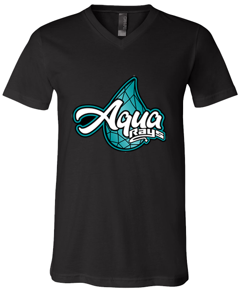 V-Neck T-shirt (Aqua)