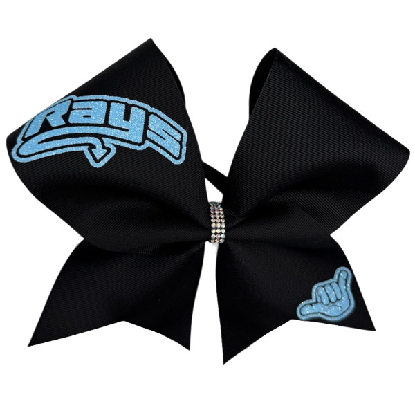 Black Bows with Neon Rays & Hand