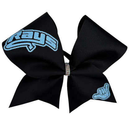 Black Bows with Neon Rays & Hand