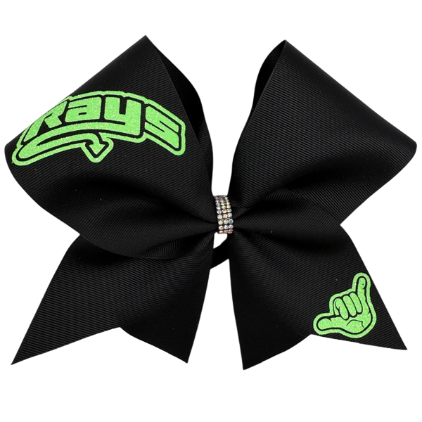 Black Bows with Neon Rays & Hand