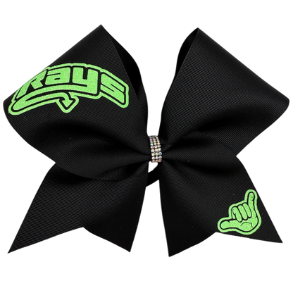 Black Bows with Neon Rays & Hand