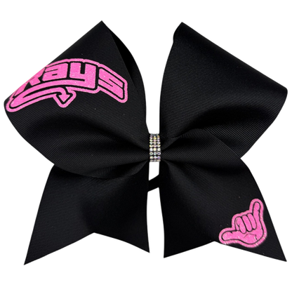 Black Bows with Neon Rays & Hand
