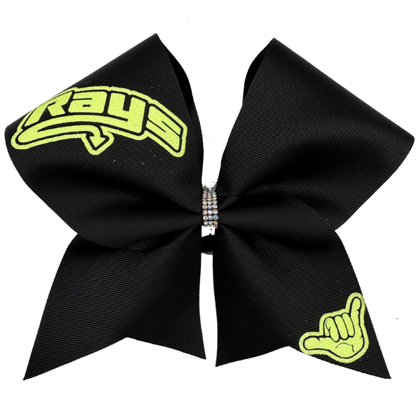 Black Bows with Neon Rays & Hand