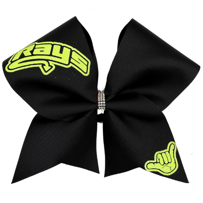Black Bows with Neon Rays & Hand