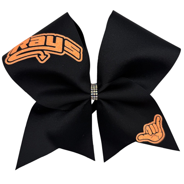 Black Bows with Neon Rays & Hand