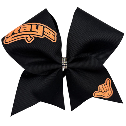 Black Bows with Neon Rays & Hand