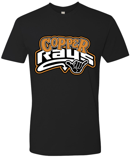 Crew Neck Black T-shirt (Copper)