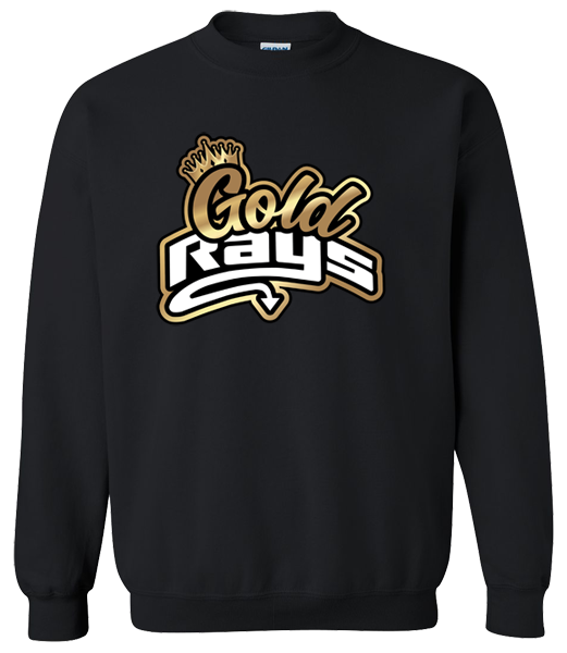 Crew Neck Black Sweatshirt (Gold)