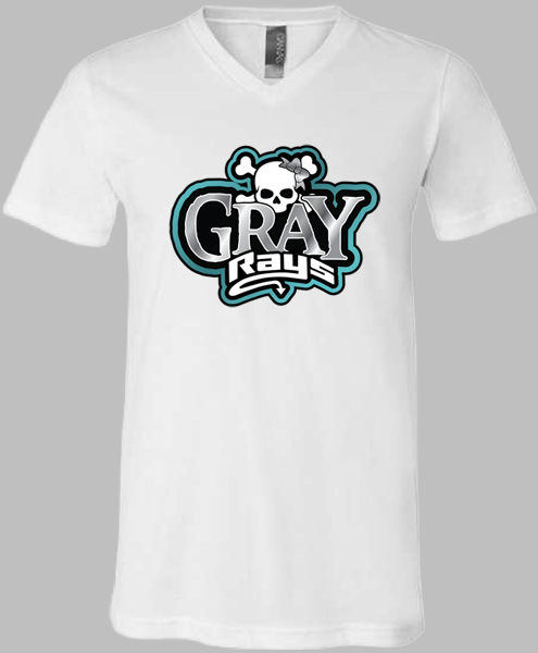 V-Neck T-shirt (Gray)