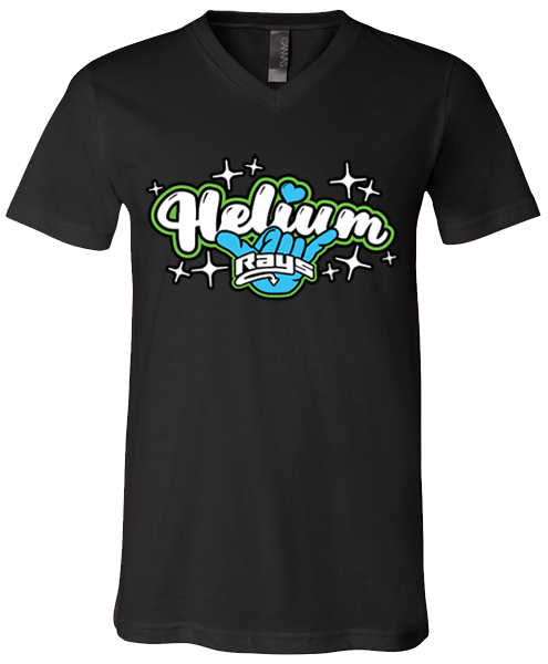 V-Neck Black T-shirt (Helium)