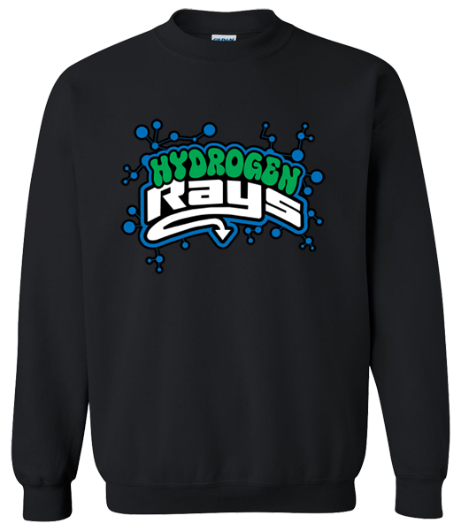 Crew Neck Black Sweatshirt (Hydrogen)