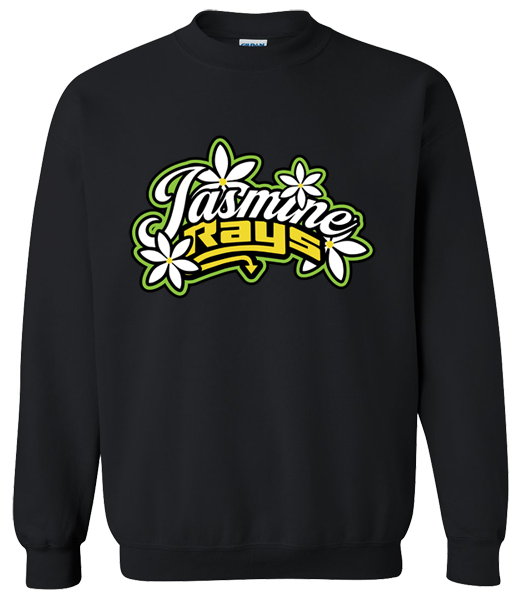 Crew Neck Black Sweatshirt (Jasmine)