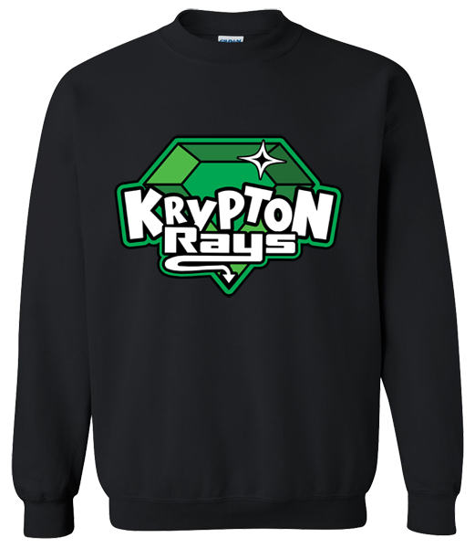 Crew Neck Black Sweatshirt (Krypton)