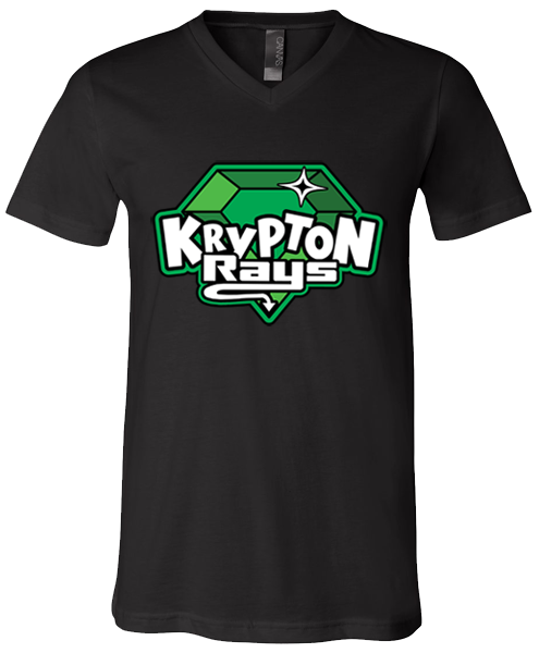 V-Neck Black T-shirt (Krypton)