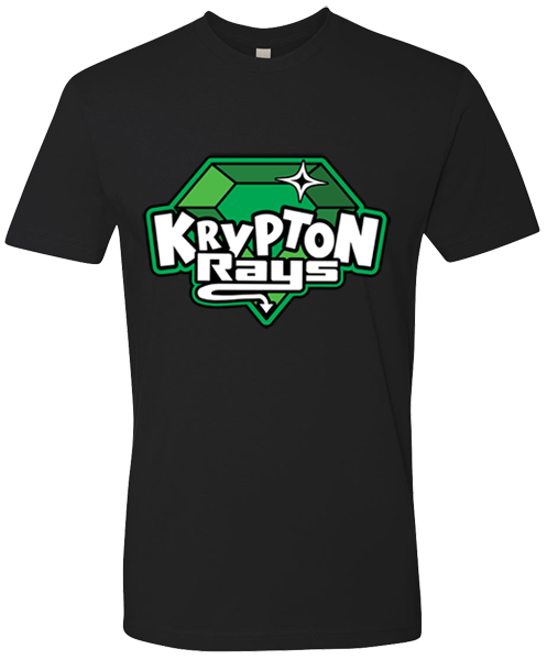 Crew Neck Black T-shirt (Krypton)