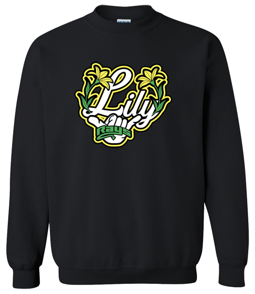 Crew Neck Black Sweatshirt (Lily)