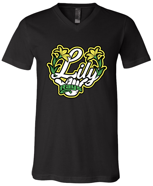 V-Neck Black T-shirt (Lily)