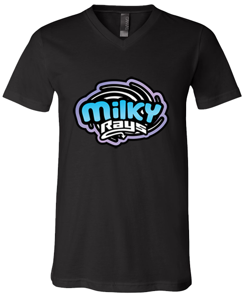 V-Neck T-shirt (Milky Rays)
