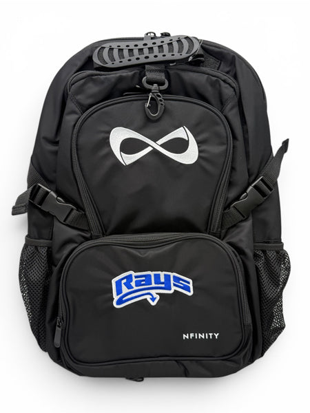 Black Backpack w/Rays Logo Tampa