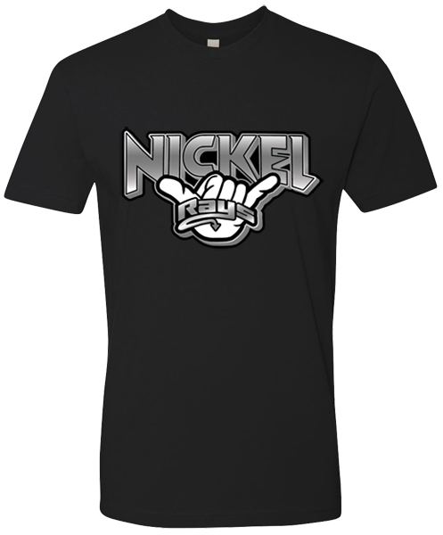 Crew Neck Black T-shirt (Nickel)