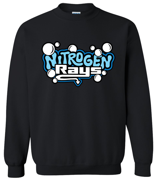 Crew Neck Black Sweatshirt (Nitrogen)