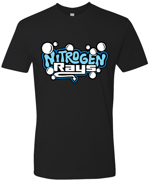 Crew Neck Black T-shirt (Nitrogen)