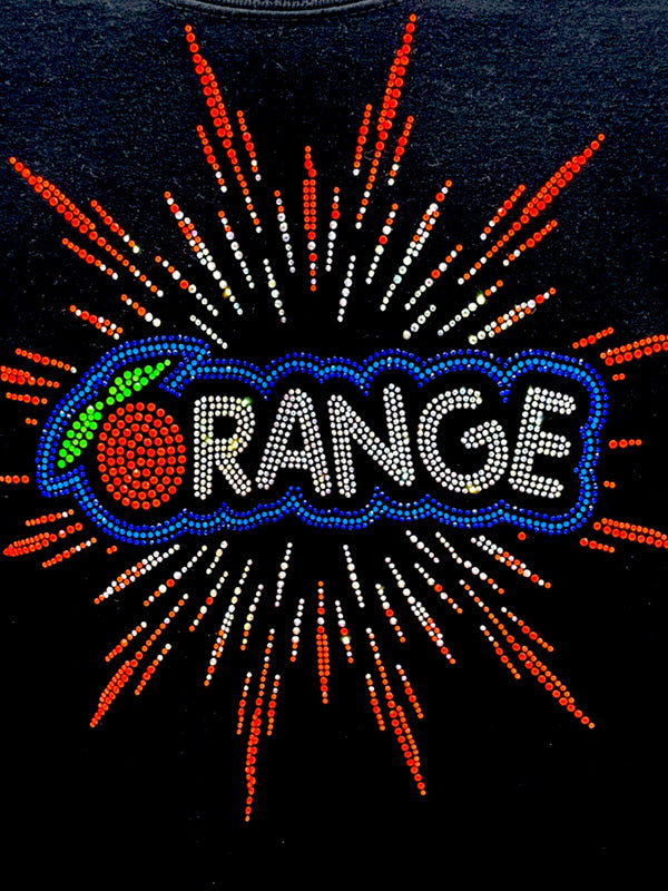 Orange Burst Rhinestones T-shirt/Sweatshirt