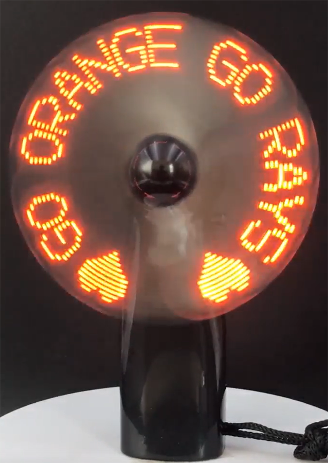 Orange Rays LED Cooling Fan