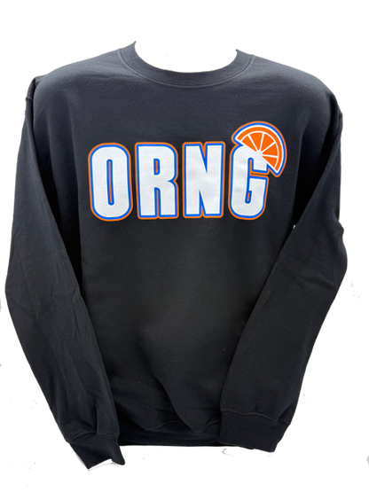 ORNG Crew Neck Sweatshirt - Black/Blue