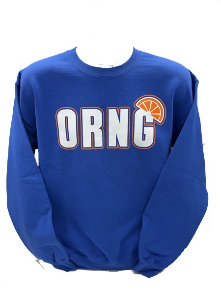ORNG Crew Neck Sweatshirt - Black/Blue