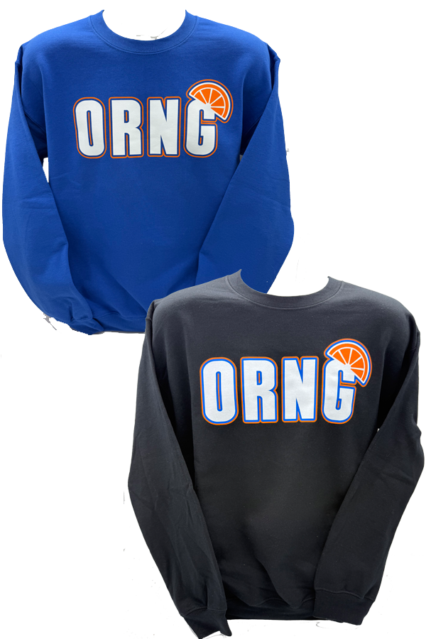 ORNG Crew Neck Sweatshirt - Black/Blue