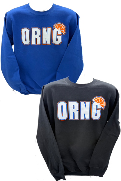 ORNG Crew Neck Sweatshirt - Black/Blue